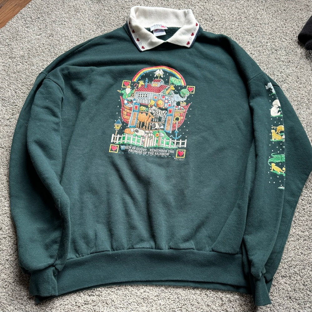 Vintage Noah’s ark crewneck